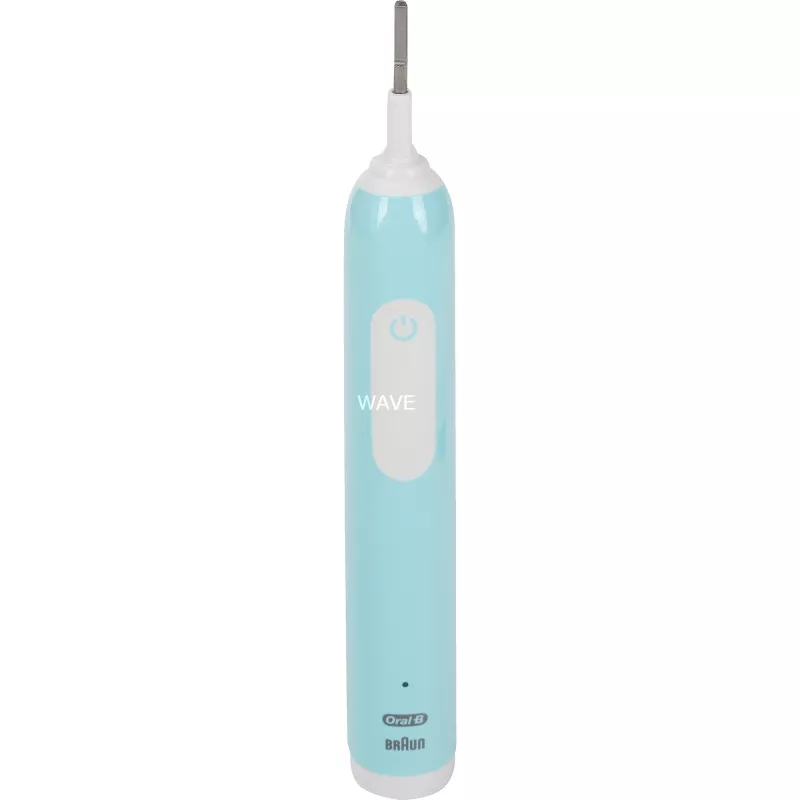 Oral-B Pro 1 Cross Action Caribbean Blue con estuche de viaje, cepillo de dientes eléctrico azul