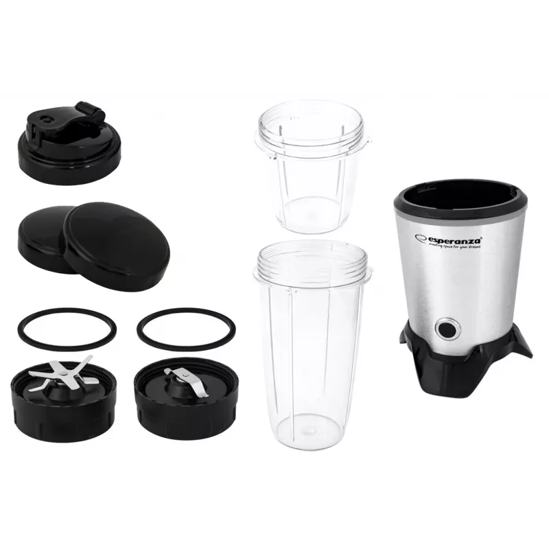 Batidora de vaso Esperanza EKM028 1000 W Negra, Acero inoxidable
