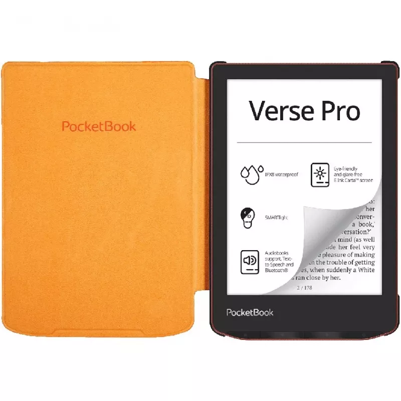 PocketBook H-S-634-O-WW Shell funda para Verse / Verse Pro, 6 pulgadas, naranja