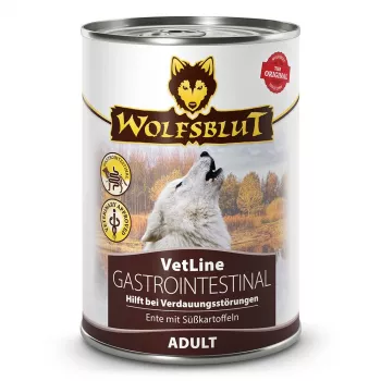 WOLFSBLUT VetLine Gastrointestinal Duck - comida húmeda para perros - 395 g