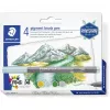 Staedtler Design Journey 371 BK4-2 juego de rotuladores de pincel con pigmento, Lake Colors, 4 piezas