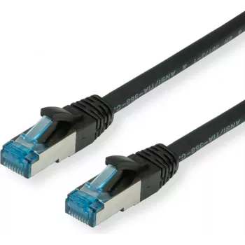 VALUE cable de parcheo S/FTP PiMF Cat.6A Cl. EA negro 0,15 m - FTP - PIMF (21.99.1984)