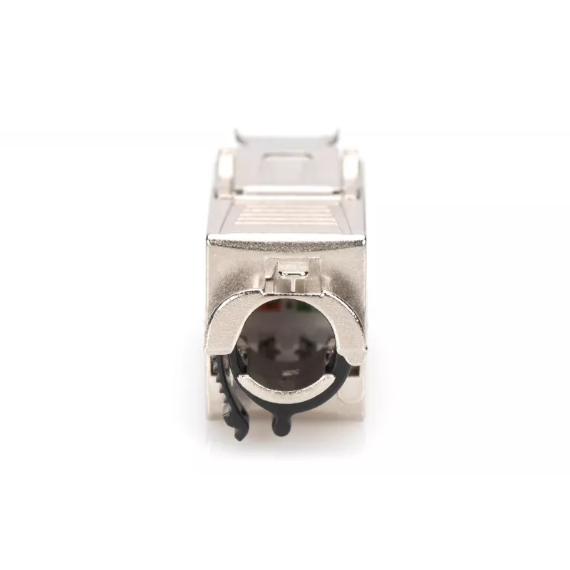 Módulo keystone Digitus CAT 8.1 RJ-45 apantallado plano blanco