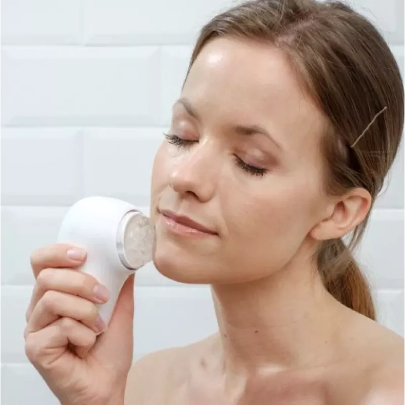 Cepillo de limpieza facial HoMedics FAC-700 con función de análisis, eléctrico, portátil