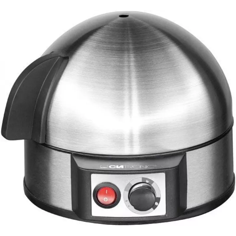 Huevera Clatronic EK 3321 7 huevos 400 W negra, acero inoxidable