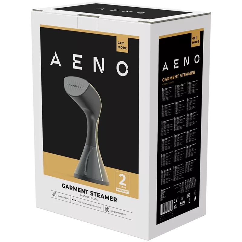 Plancha de vapor de mano AENO GS3, 1500 W, depósito de agua extraíble, 3 modos de vapor