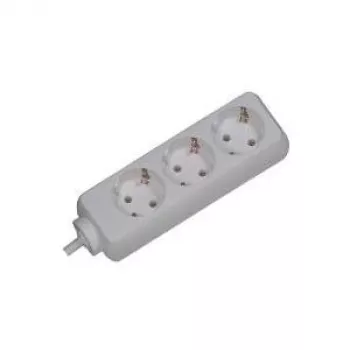 Alargador de corriente Bachmann SELLY 1,5 m 3 tomas AC blanco
