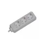 Alargador de corriente Bachmann SELLY 1,5 m 3 tomas AC blanco