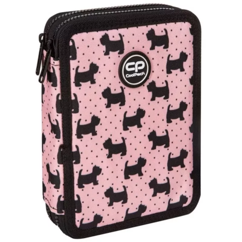 Estuche escolar de dos pisos con accesorios Coolpack Jumper XL Doggies