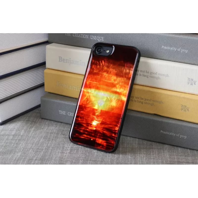 Funda protectora iKins para Apple iPhone 8 / 7 — Sunset negro