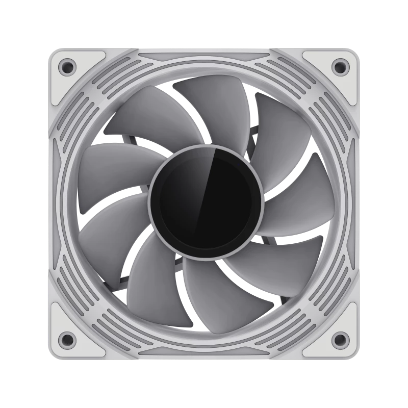 Gamemax | Ventilador de caja | KF300R BK | Blanco