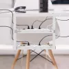 Organizador de cables bajo el escritorio MACLEAN MC-104 W, bandeja de acero de 2 niveles, blanco, carga máx. 5 kg, para grosores de mesa de 0,5–5 cm
