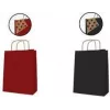 Bolsa de regalo agipa 102068 — bolsa de papel kraft roja con cordón, 180 × 210 mm