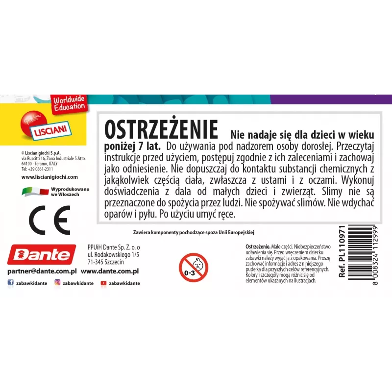 Antiestrés educativo Liscianigiochi Slumi Science Camaleón 304-PL110971 – juguete científico práctico