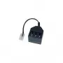 Helos - adaptador telefónico - RJ-11 (M) a TAE-NFN (H) - 10 cm - negro