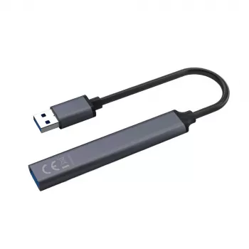 Hub USB SAVIO AK-70, 7 puertos USB 3.0, 4 puertos utilizables, host USB Type-A, transmisión 5 Gbit/s, garantía 2 años