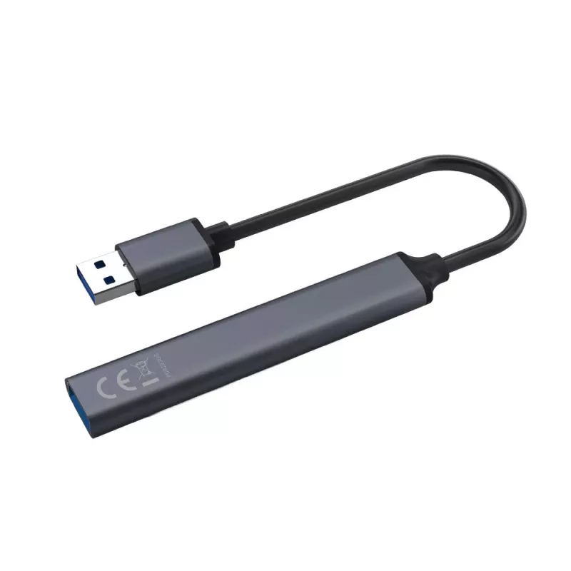 Savio AK-70 hub USB-A, 4 en 1: 3 x USB-A 2.0 + 1 x USB-A 3.1 Gen 1, 5 Gbps