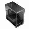 Caja de PC MODECOM Volcano Stellar NF ATX Midi Tower, cristal templado, negra, compatible con ATX/micro ATX, GPU hasta 420 mm, disipador de CPU 175 mm