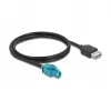 Cable HSD Z hembra a USB 2.0 Type-A hembra 1 m DeLOCK 90502