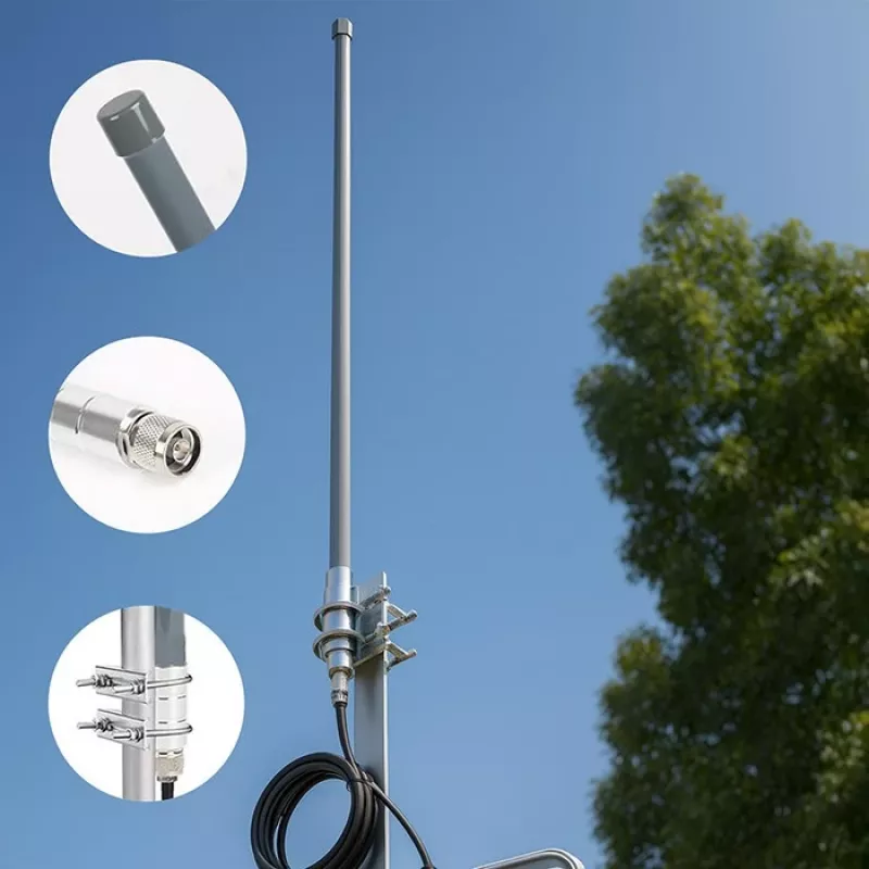 Antena LoRa exterior QOLTEC 12 dBi 868 MHz, cable de 1,5 m