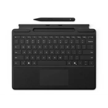 Pack de teclado y lápiz fino Microsoft Surface Pro — distribución QWERTZ, puerto Microsoft Cover, negro, compatible con Surface Pro 11/10/9/8