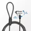 Candado de cable LogiLink NBS012 negro plata