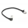 Cable de red DeLOCK RJ45 Cat.6A 0,25 m negro