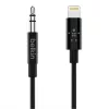 Cable Belkin Lightning a toma de auriculares - Lightning macho a minijack estéreo macho - 91,4 cm - negro - para Apple iPhone (Lig