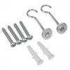 Maclean MC-923 set de 2 soportes para pantallas de proyección, carga máxima 25 kg (para el set), acero