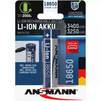 Ansmann 1307-0003 pila doméstica batería recargable 18650 litio-ion (Li-Ion)