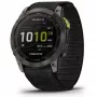 Reloj inteligente Garmin Enduro 2 Sapphire Solar 35 mm, pantalla táctil MIP de 1,4" 280 x 280, 32 GB, GPS, Wi-Fi, caja de titanio DLC Carbon Grey, correa negra