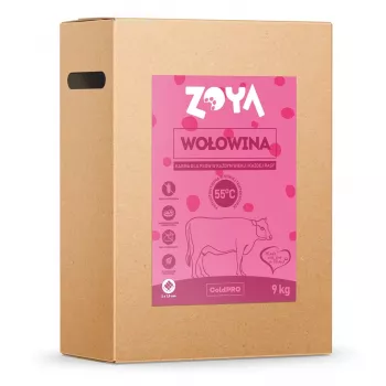 Comida seca para perros ZOYA ColdPRO Beef 9 kg — alimento completo para perros adultos, 27% proteína, 9,5% grasa, sin gluten, sin azúcar