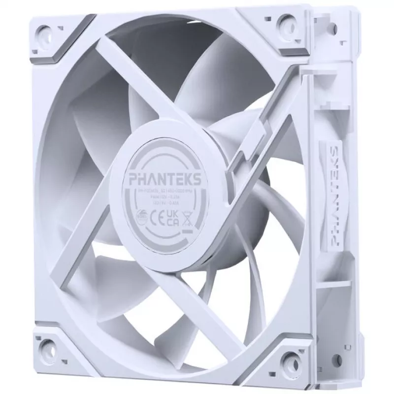 Ventilador de carcasa PHANTEKS 120mm M25G2-120 D-RGB blanco – ventilador RGB de 120mm para carcasa de PC