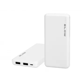 Cargador portátil Powerbank BLOW PB10A 10000mAh (37Wh), 2 salidas USB-A, 22,5W en total, entrada Micro-USB, batería de polímero