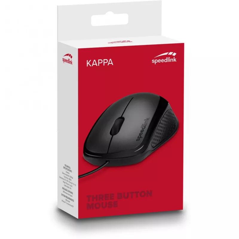 Ratón SPEEDLINK SL-610011-BK USB Type-A óptico