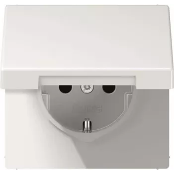 Toma de corriente con contacto de protección Jung LS 520 KL WW — Serie LS 990, blanco alpino, toma de corriente con contacto de protección