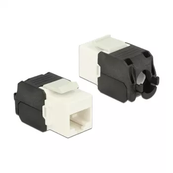 Delock 86266 Módulo Keystone RJ45 a LSA Cat.6A UTP, blanco
