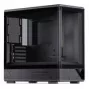 Caja de ordenador Jonsbo D200 torre midi mATX cristal templado mini pantalla temp Negro
