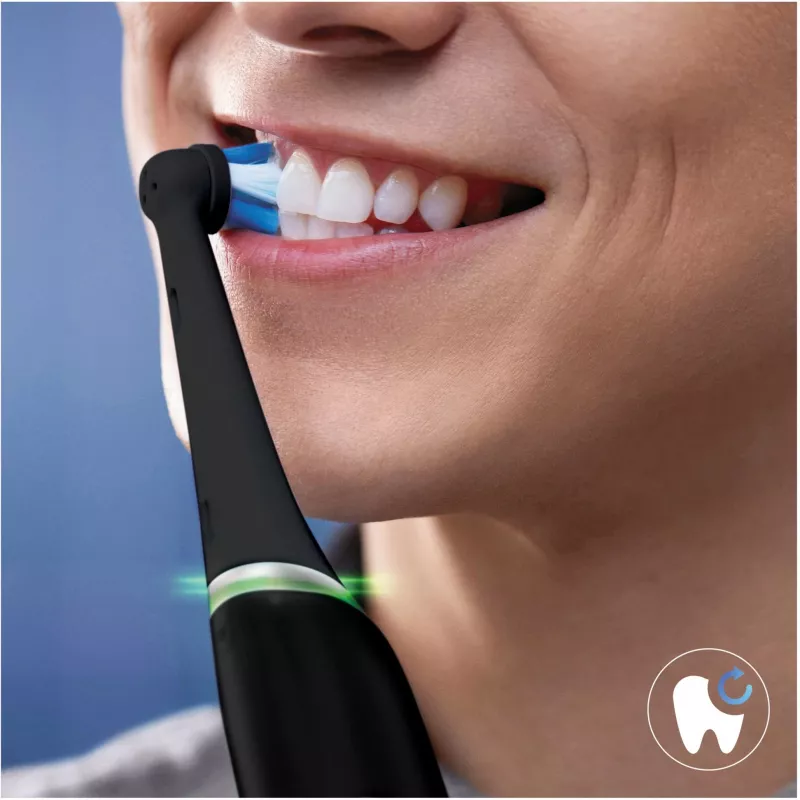 Recambios de cabezales de cepillo de dientes Oral-B IOUR8BK pack de 8, negro