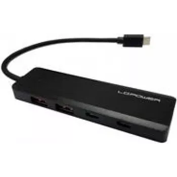 Hub USB LC-Power LC-HUB-U3-4-C – hub USB 3.0 de 4 puertos
