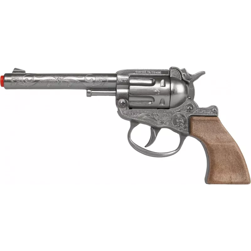 Revolver cowboy de juguete de metal Gonher 8 disparos Modelo 239842