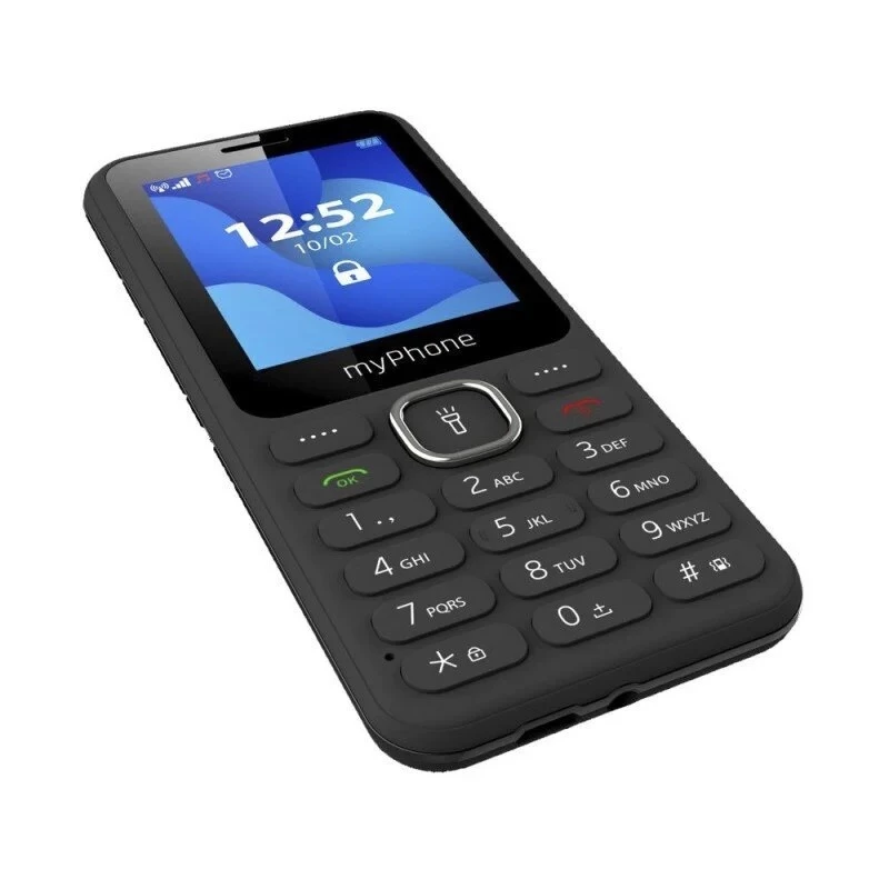 Teléfono móvil MYPHONE myPhone 6320, pantalla de 2,4 pulgadas, Dual-SIM, 1000 mAh, Bluetooth, radio FM, Negro