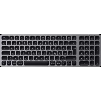 Satechi ST-ACBKM-DE - estándar - Bluetooth - interruptor de tecla semimecánico - QWERTZ - LED - negro - gris