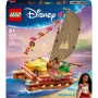 LEGO Disney 43270 La canoa de aventuras de Moana, 529 piezas, 3 minifiguras, 6+