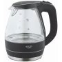 Hervidor de agua | Adler | Hervidor de agua | AD 1224 | Estándar | 2000 W | 1,5 L | Vidrio | Base giratoria 360° | Negro