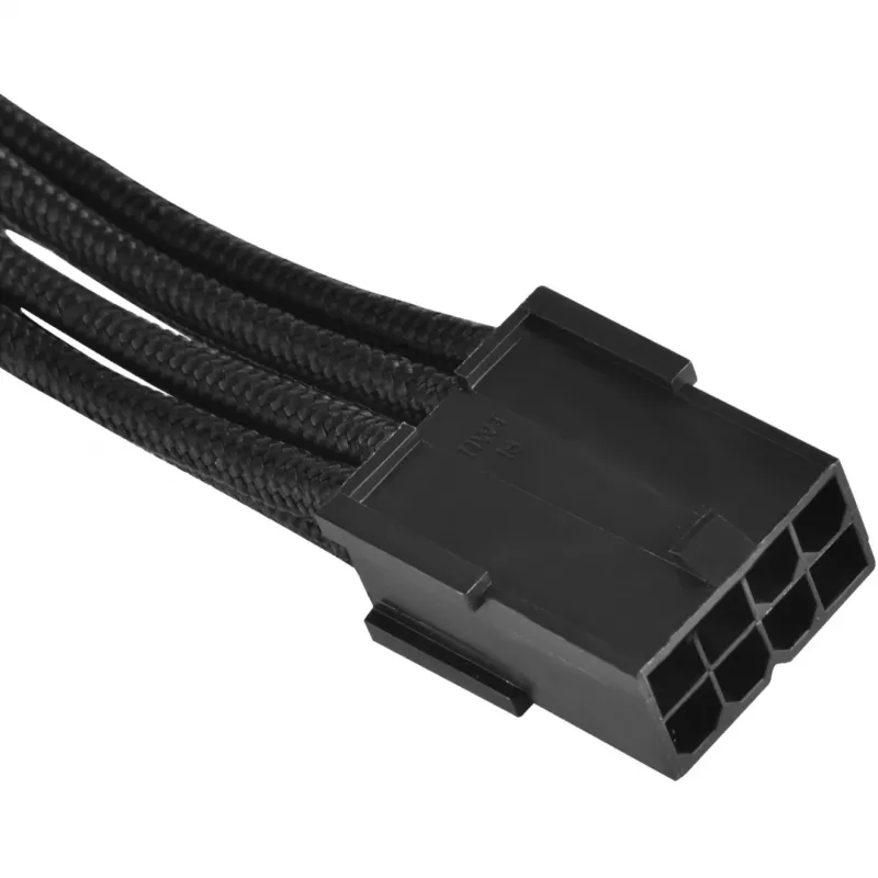 SilverStone SST-PP07-PCIB cable alargador PCIe de 8 pines a PCIe de 6+2 pines, 25 cm, negro