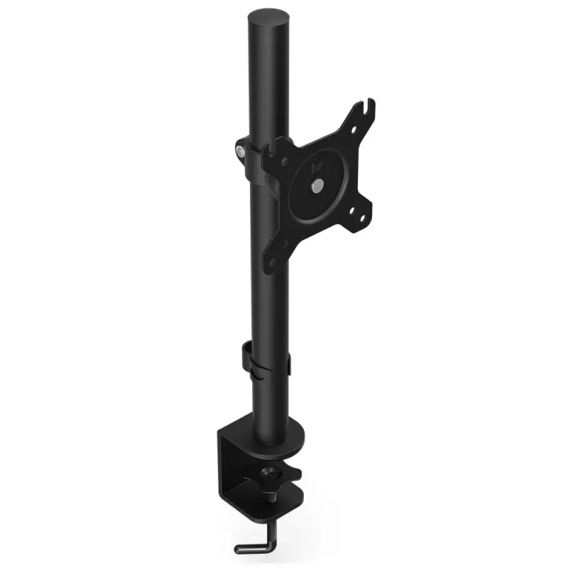 Soporte para monitor ENDORFY Atlas para monitores de 27 inch (68,6 cm), soporte de mesa con pinza, VESA 75x75–100x100, inclinable ±35°, orientable ±90°, altura ajustable, negro