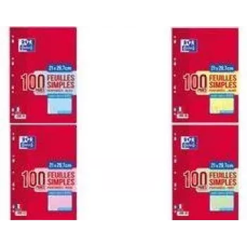 Hojas para archivador CONQUERANT SEYES azul 80 g/m² 50 hojas A4