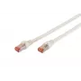 DIGITUS Professional - Cable de red - RJ-45 (M) a RJ-45 (M) - 10,0 m - SFTP - CAT 6 - IEEE 802.3 - libre de halógenos, moldeado, resistente a dobleces - blanco (DK-1644-100/WH)