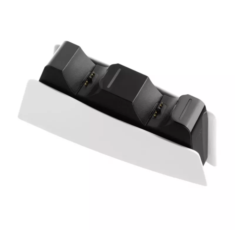 Base de carga FIXED FIXPS5-DCC-BW para PlayStation 5 con cable negra blanca